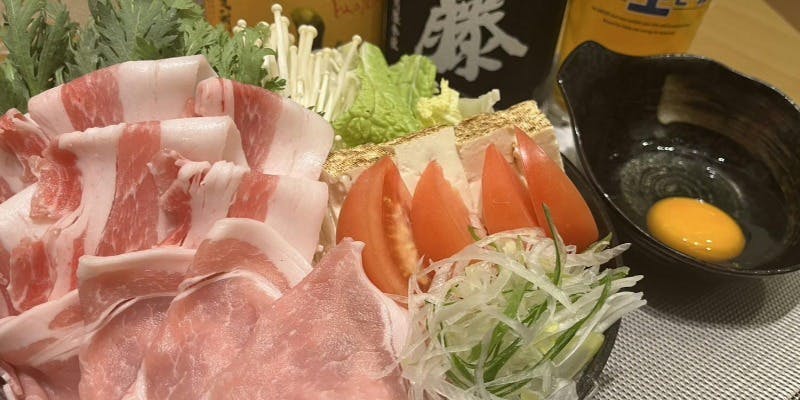 朝霧ヨーグル豚のすき鍋コース