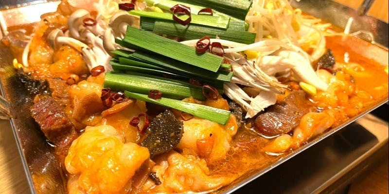 肉流の鉄板鍋（ちりとり鍋）コース