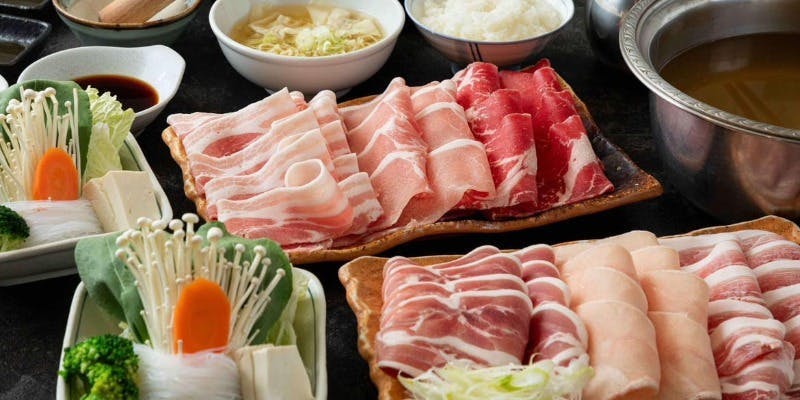 【忘年会カジュアル】「はるみ食べ飲み放題コース」先付＋お肉6種類＋野菜など＋飲み放題！