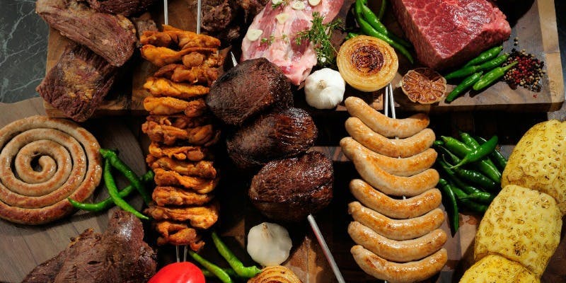 シュラスコ＆プレートアートが楽しめるサラダバー　【ランチ】【土日祝限定】