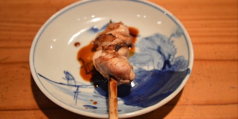 【極心コース】前菜、純系名古屋コーチンのリエット、こだわり串8本、選べる〆、デザート
