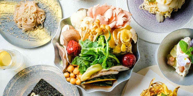 【月と太陽の薬膳きのこ火鍋】～ベジタリアン＆ヴィーガン～植物の力で整う,動物性不使用＋スパークリング