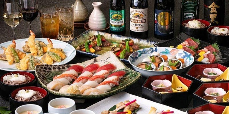 【和宴B】 2時間飲み放題付　職場やご友人お仲間とのご会食に、料理と飲み放題をセットにしたプランです。