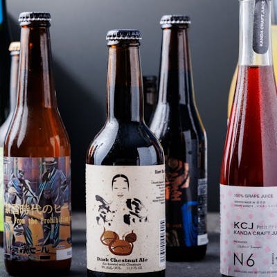 日本中から取り揃えるこだわりのドリンク