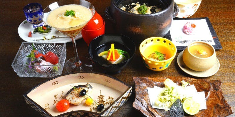 日本料理 結縁 【結】前菜、お椀物 、お造り、焼き物、強肴など全約10品（1日1組様限定） ランチ プラン(11817558)・メニュー -  ネット予約可