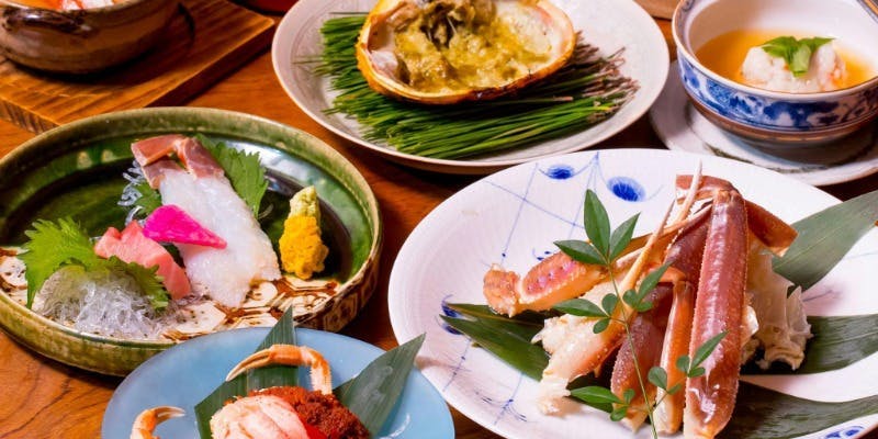 11,12 月限定！日本海のタグ付き松葉蟹を使った蟹尽くしコース全9品＋選べる1ドリンク（カウンター限定）