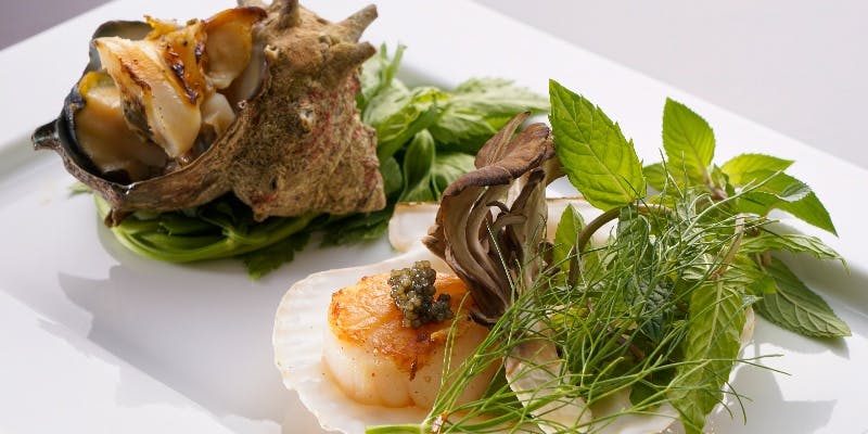 【S CENA】 プレミアムディナーコース 全6品＋乾杯スパークリングワインorノンアルコールカクテル