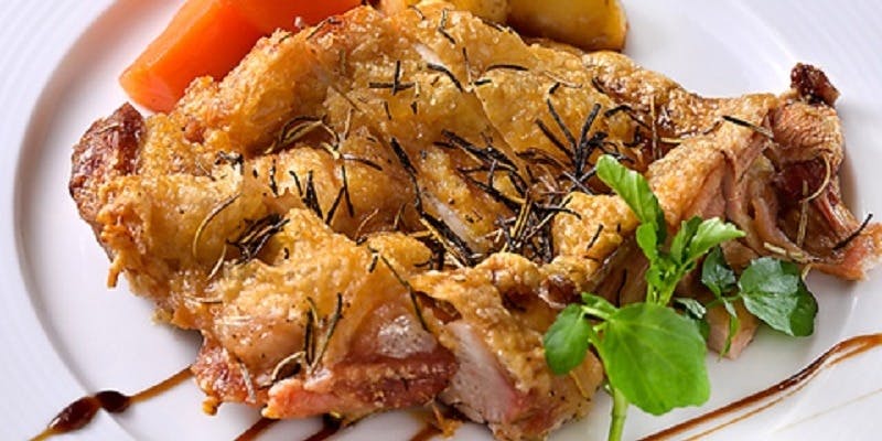 【お手軽】豚ロース肉の香草焼きコース3500円