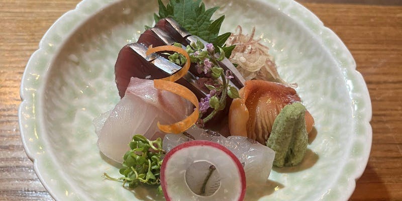 和らんコース　前菜・お造り・焼き物など全品9品