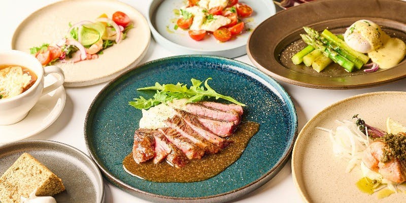 【CHEF’S COURSE】シェフがこだわりぬいた全7品のフルコース＋スパークリングワイン含む2時間飲み放題