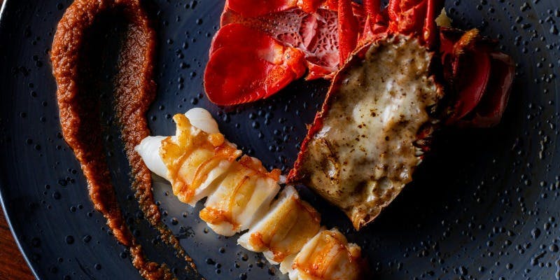 ～極み～伊勢海老の鉄板焼き・鮑の鉄板焼き・沖縄県産あぐー豚ロース160gを堪能！8品 13,200円