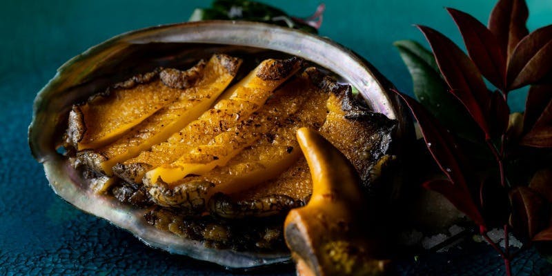 ～あわび～沖縄の前菜盛り合わせ・鮑の鉄板焼き・沖縄県産あぐー豚ロース160gを堪能！7品 8,800円