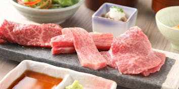 【焼肉】特選焼肉ランチ（神戸ビーフ、近江牛、黒毛和牛） - しゃぶしゃぶと焼肉 わにく