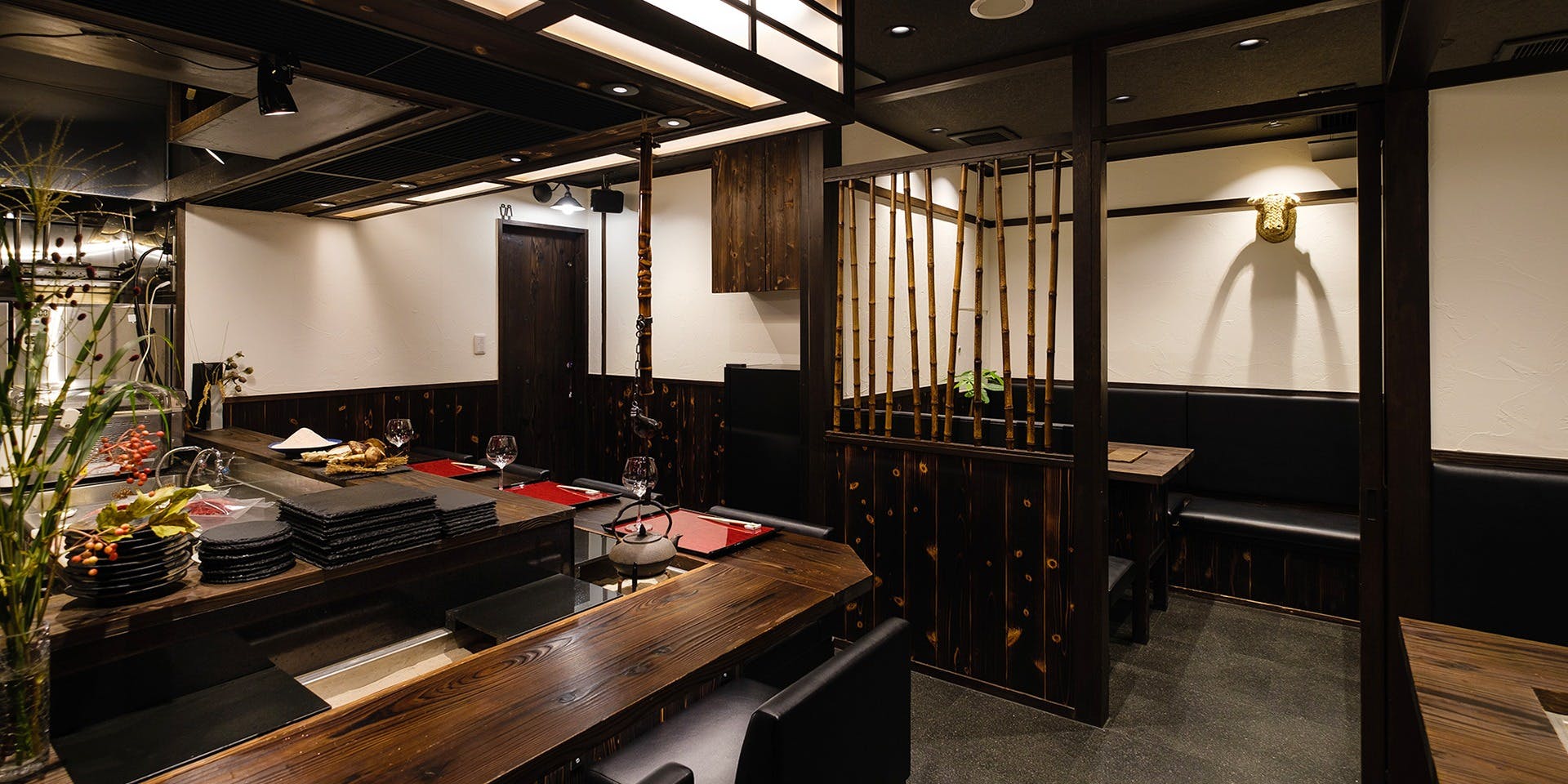 囲炉裏焼肉・囲炉裏鍋 短黒 - 画像1