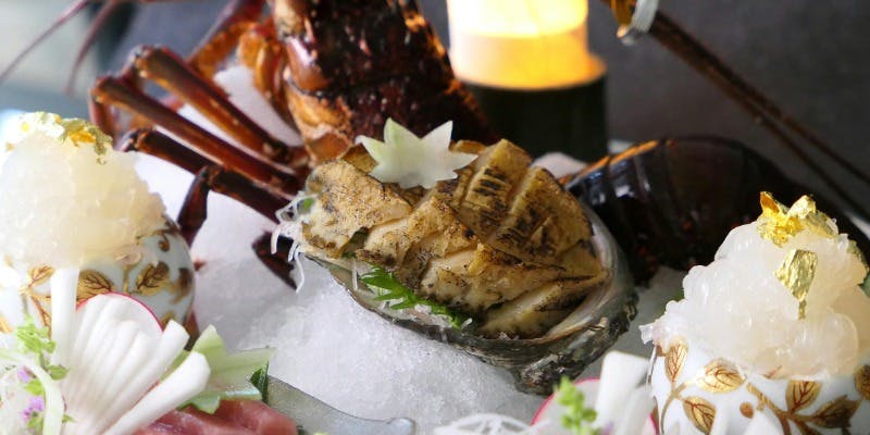 【舳】お祝いプラン＋乾杯用グラスシャンパン＋伊勢海老御造り＋記念写真