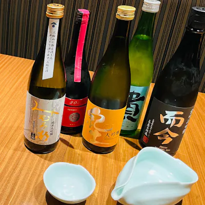 ワイン、日本酒はグラスでお気軽に