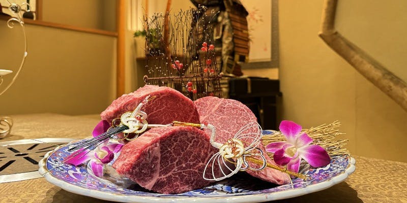 【完全個室】メインに最高級A5ランクのフィレ肉を。会員制焼肉店のコース料理をご堪能・全9品