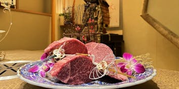 【完全個室】メインに最高級A5ランクのフィレ肉を。会員制焼肉店のコース料理をご堪能・全9品 - 牛ヒレ焼肉の名紋 神刃