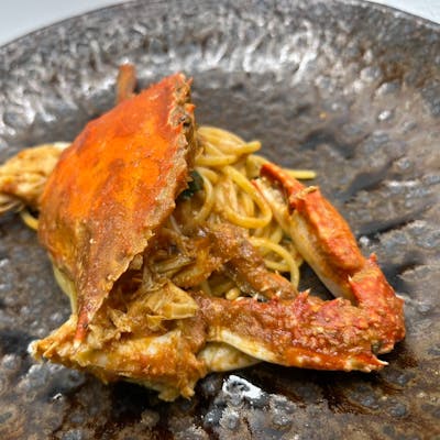 手打ちの自家製パスタ