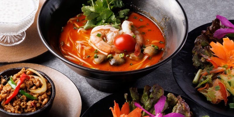 【タイ料理ランチスペシャルセット2】選べる麺料理＆ミニガパオ