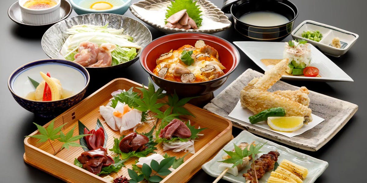 名古屋コーチン弌鳥 虎ノ門 【弌鳥おまかせコース】串焼き5種、もも肉