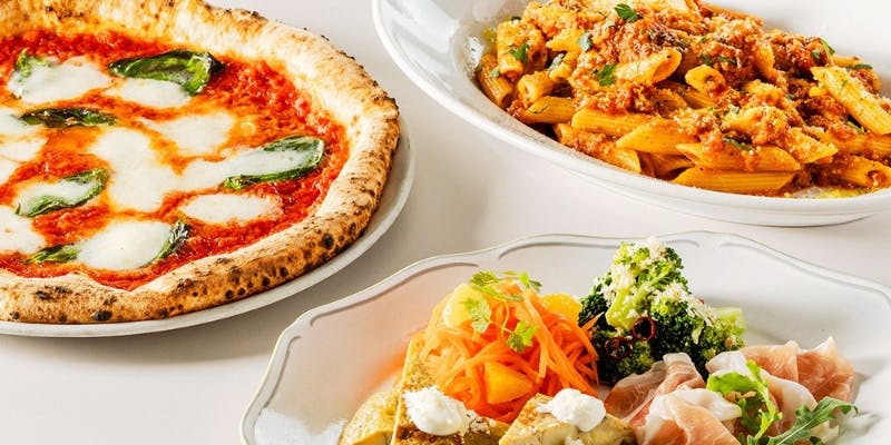 【カジュアルコース】人気No.1！マルゲリータ、前菜4種、季節のフリット、パスタ等＋2時間飲み放題