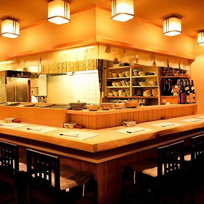 檜の一枚板カウンター