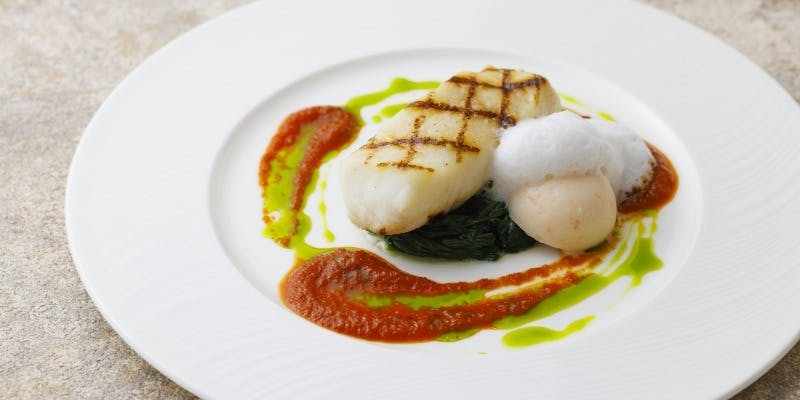 【ディナー】Drapeディナープラン＋フリーフロー＋デザート・コーヒー付き