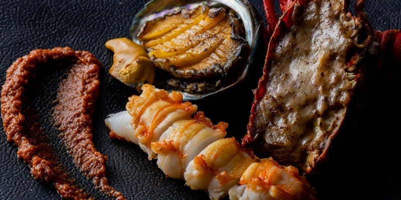 極み【きわみ】接待会食コース　最高級A5ランク黒毛和牛とイセエビ・鮑を堪能 11品（個室確約）