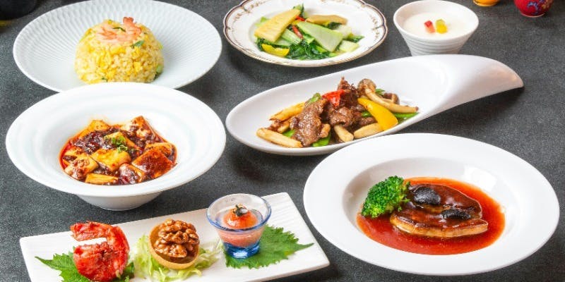 【期間限定コースB】フォアグラのソテー黒トリュフ添えや大海老炒飯含7品 5000円→4000円