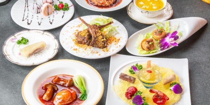 【料理長特選コースB】北京ダックやラムチョップの中華クミン焼き含8品 8500円→7500円