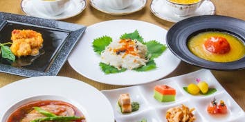 【創作コースC】フカヒレ姿煮込みや大海老、上海蟹味噌など贅沢な食材全8品12500円 - 創作料理 YAESU BISTRO