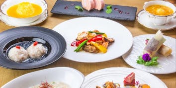 【創作コースB】北京ダックや牡蠣と海老の黒胡椒炒め含む全8品7500円 - 創作料理 YAESU BISTRO