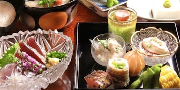 【充実コース】先付、お造り、お椀、八寸、酒肴、お食事など全11品　 - 日本料理 治作