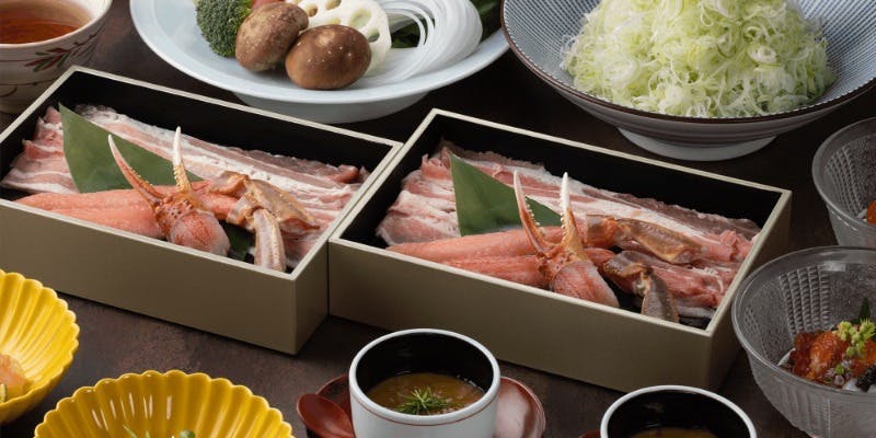【当店おすすめ】豪華プラン（個室確約）（豚と蟹のしゃぶしゃぶ会席　瓢喜（ひょうき））