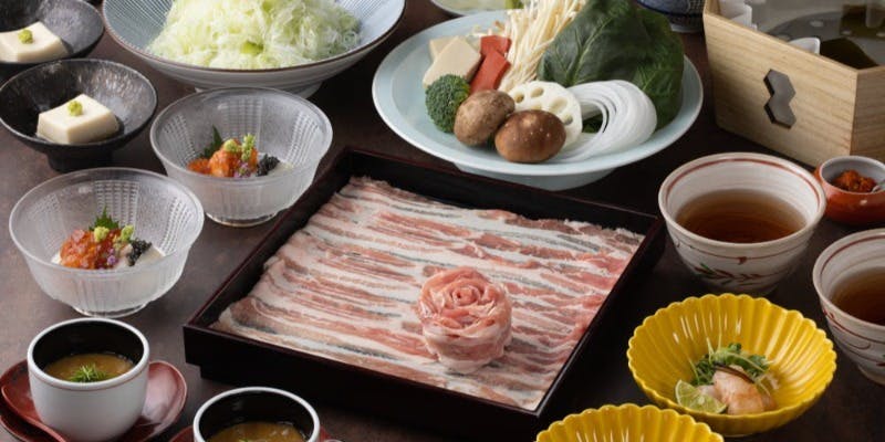 京都 瓢喜 八重洲店 個室確約【厳選豚肉】出汁しゃぶ会席（由良 ゆら