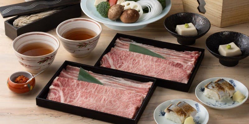 個室確約【厳選豚肉と和牛サーロイン】出汁しゃぶ会席 （あかり）