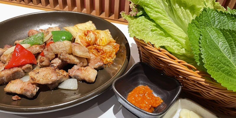 韓国料理 縁のサムギョプサルコース