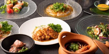 【オリエンタルコース】前菜4種盛り合わせや鶏もも肉のハーブ焼き等 - プーケットオリエンタル横浜