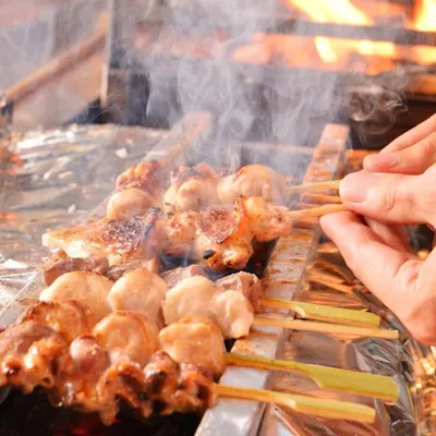 紀州備長炭で焼き上げる