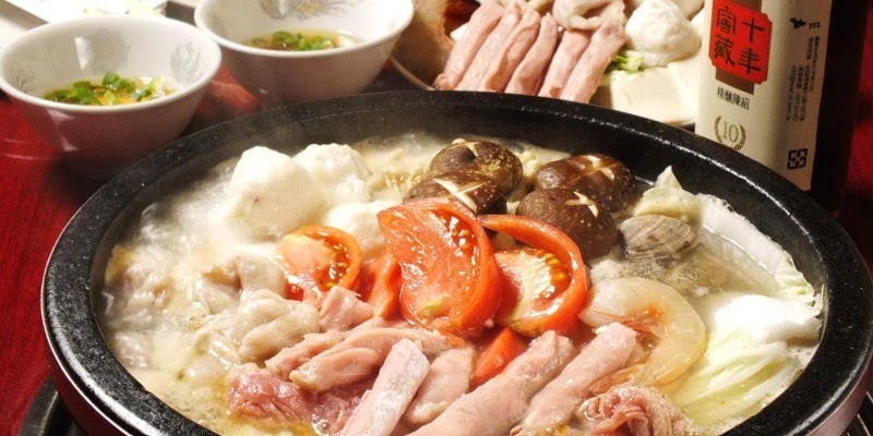 前菜・〆の細麺付き【石頭火鍋コース】　