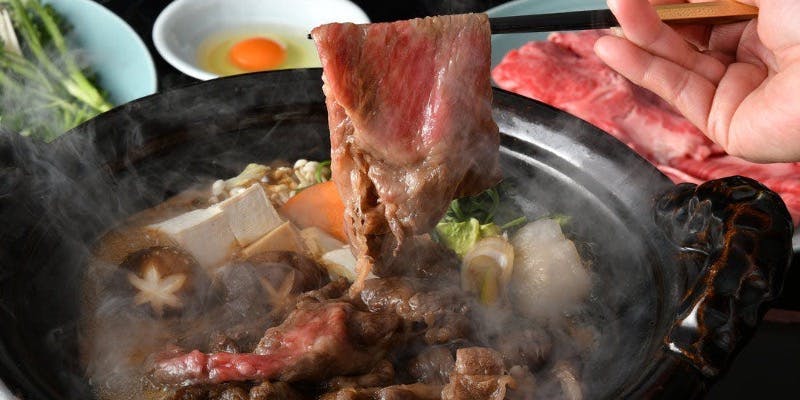 すき焼き【黒毛和牛赤身】＜ゆったり2.5時間飲み放題付き＞コース