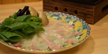 【一休限定】京野菜と鯛のだししゃぶしゃぶコース　全5品 - 旬菜 よし田