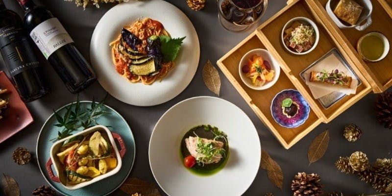 【12月おすすめコース】選べるパスタと本格的なイタリアンメインディッシュが楽しめる全4品＋1ドリンク