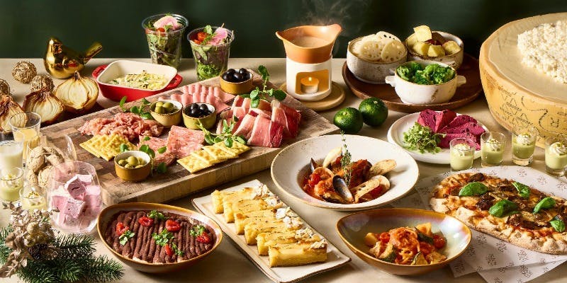 【ランチビュッフェ】冬の前菜＆スイーツ全24種と出来立てパスタ（平日90分制）