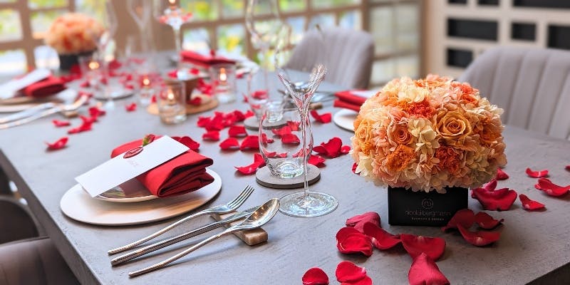 SeRieUX Anniversaryプラン＋乾杯シャンパン・＋テーブルコーディネート（カウンター）