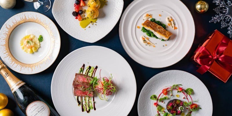 【Xmas2025】クリスマスランチ  Buon Natale al Basilico＋前菜・ラビオリ・国産牛のタリアータ　など4品