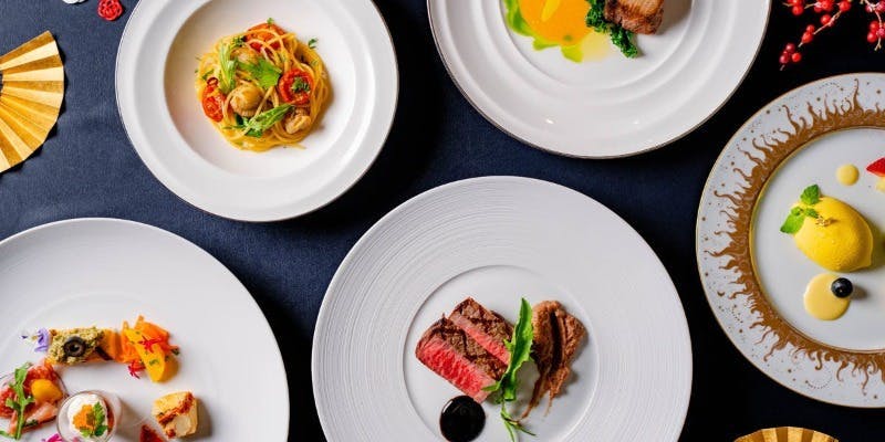 【年末年始】ニューイヤーランチ　Buon Anno al Basilico＋彩の前菜・パスタ・国産牛グリル　など4品