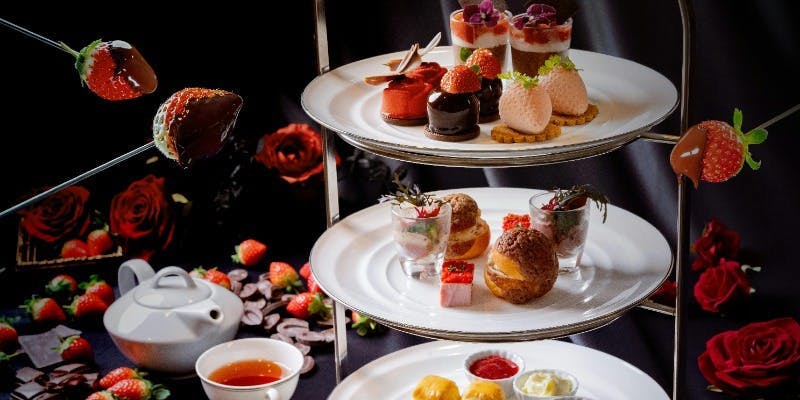 いちごアフタヌーンティー「Melty Chocolat」＋チョコフォンデュ＆アニバーサリープレート付（土日祝限定）