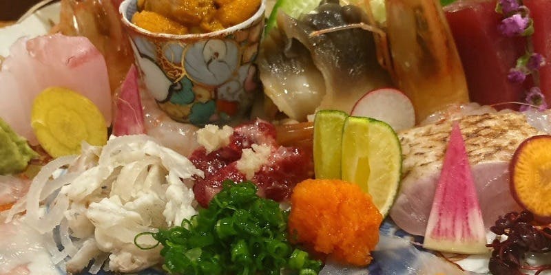 【佳乃】厳選した魚介を贅沢に、仙台牛付きコース　全9品